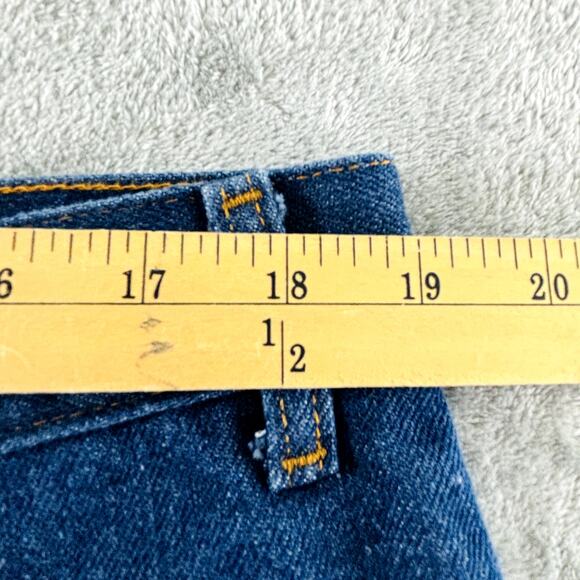 Vintage Mens‎ 38x25 Old Home Bakery Nice Buns Jeans Dark Wash Straight Hemmed - Picture 4 of 8